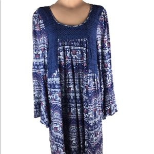 Allison Brittney Bohemian Dress Size Large